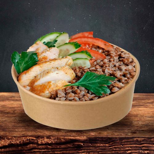 Боул з гречкою та курячим філе